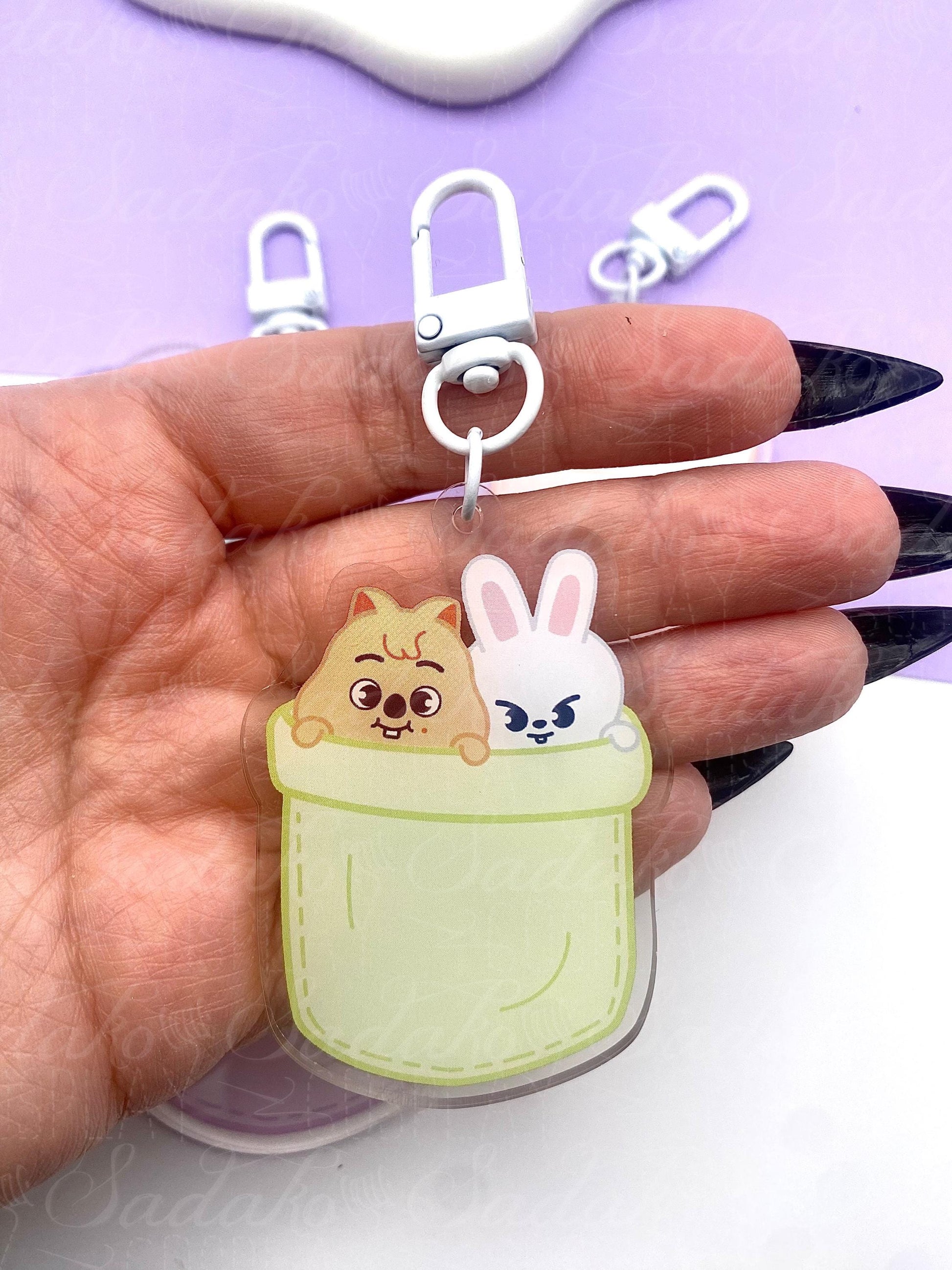 Couple SKZOO in a pocket Keychain, Stray Kids