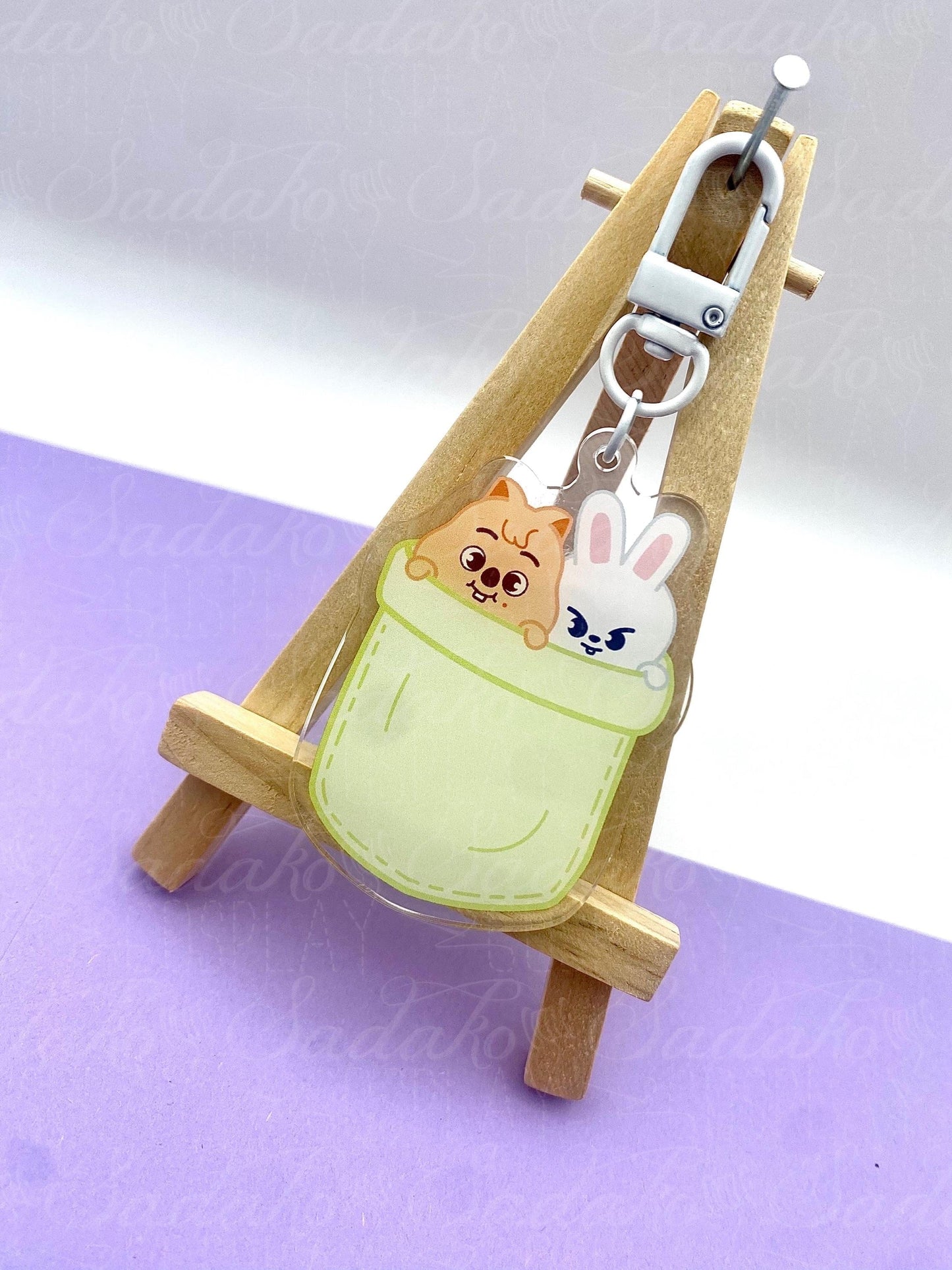 Couple SKZOO in a pocket Keychain, Stray Kids