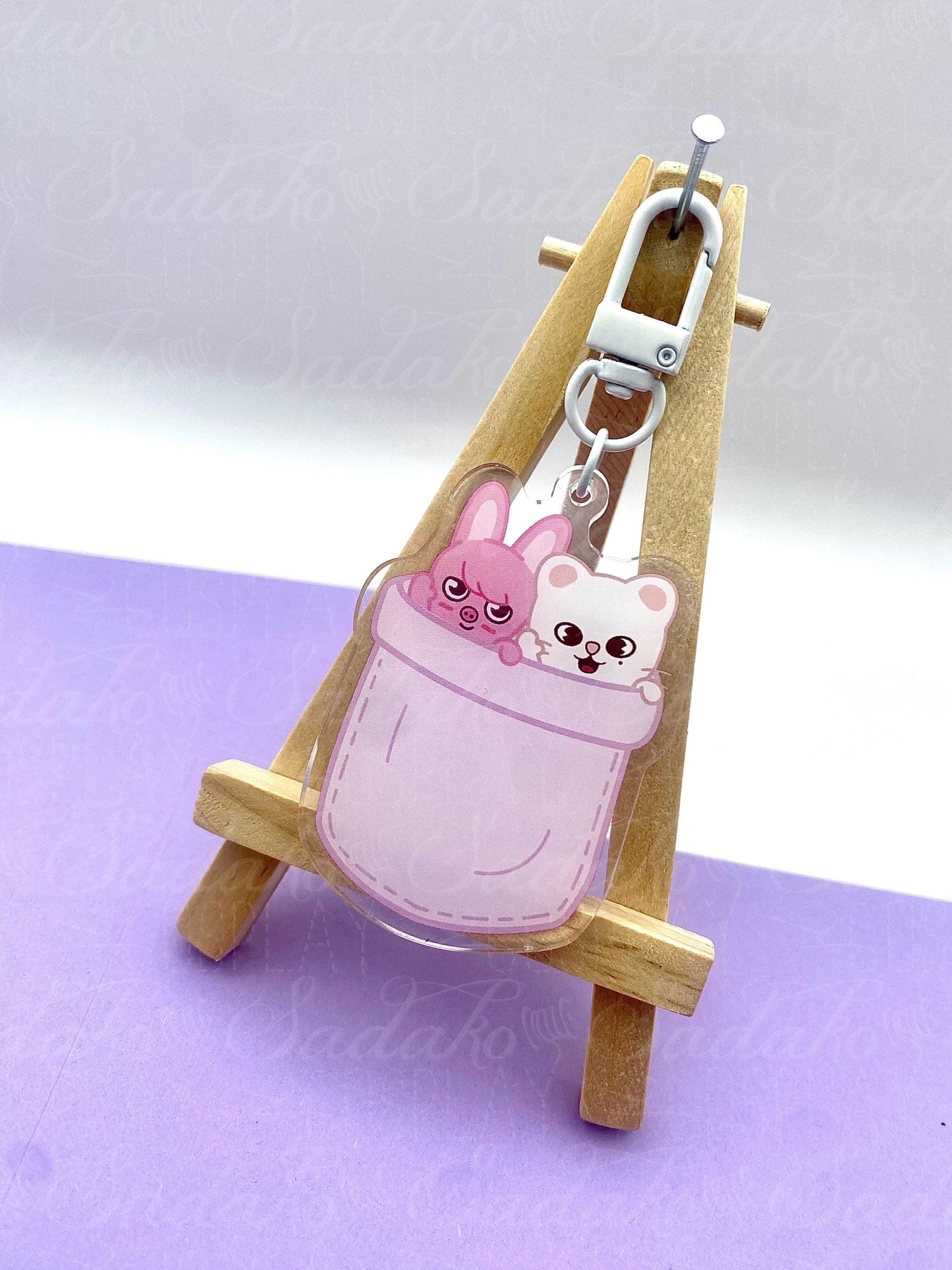 Couple SKZOO in a pocket Keychain, Stray Kids