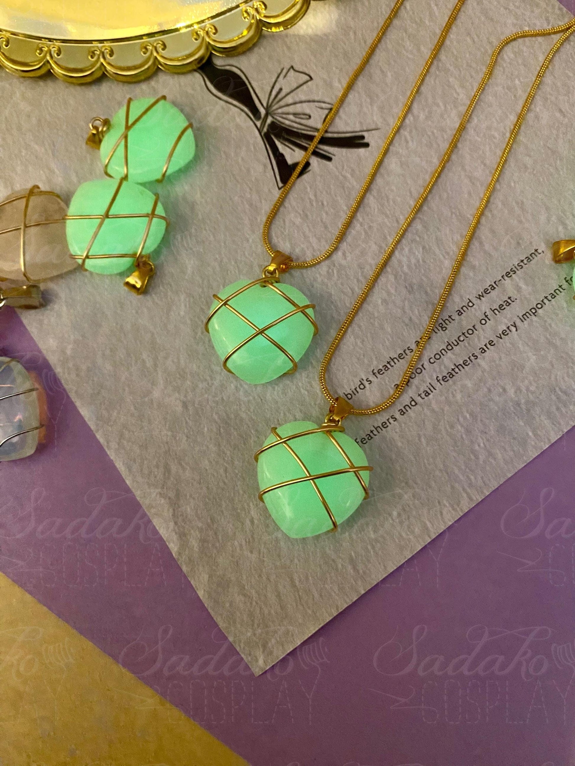 Diamantschloss inspirierte Herz Halskette