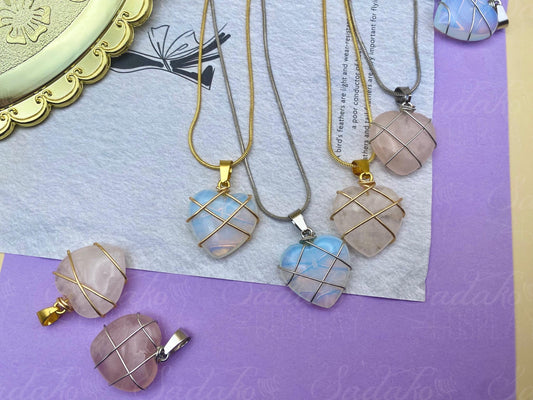 Diamantschloss inspirierte Herz Halskette