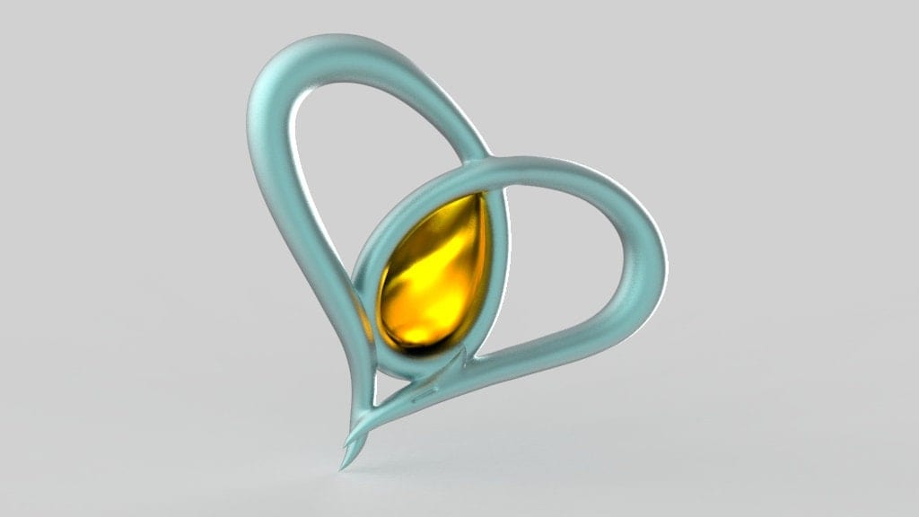 Digitaler Artikel 3D MODEL - Bloom Charmix Brosche (Winx Club) - Cosplay, Kostüm. Fee der Drachenflamme