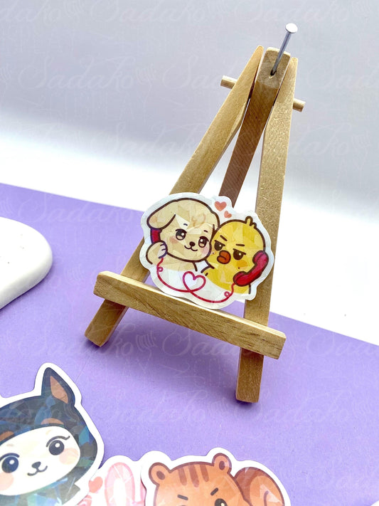 Don't fck with JJOONGrami - Hongjoong Aniteez Vinyl holographische Sticker