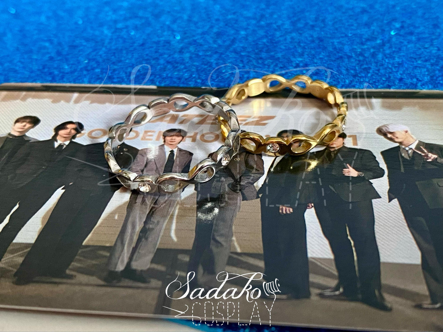 B-Ware! 8 makes 1 Team - Gold & Silber Ring inspiriert von ATEEZ