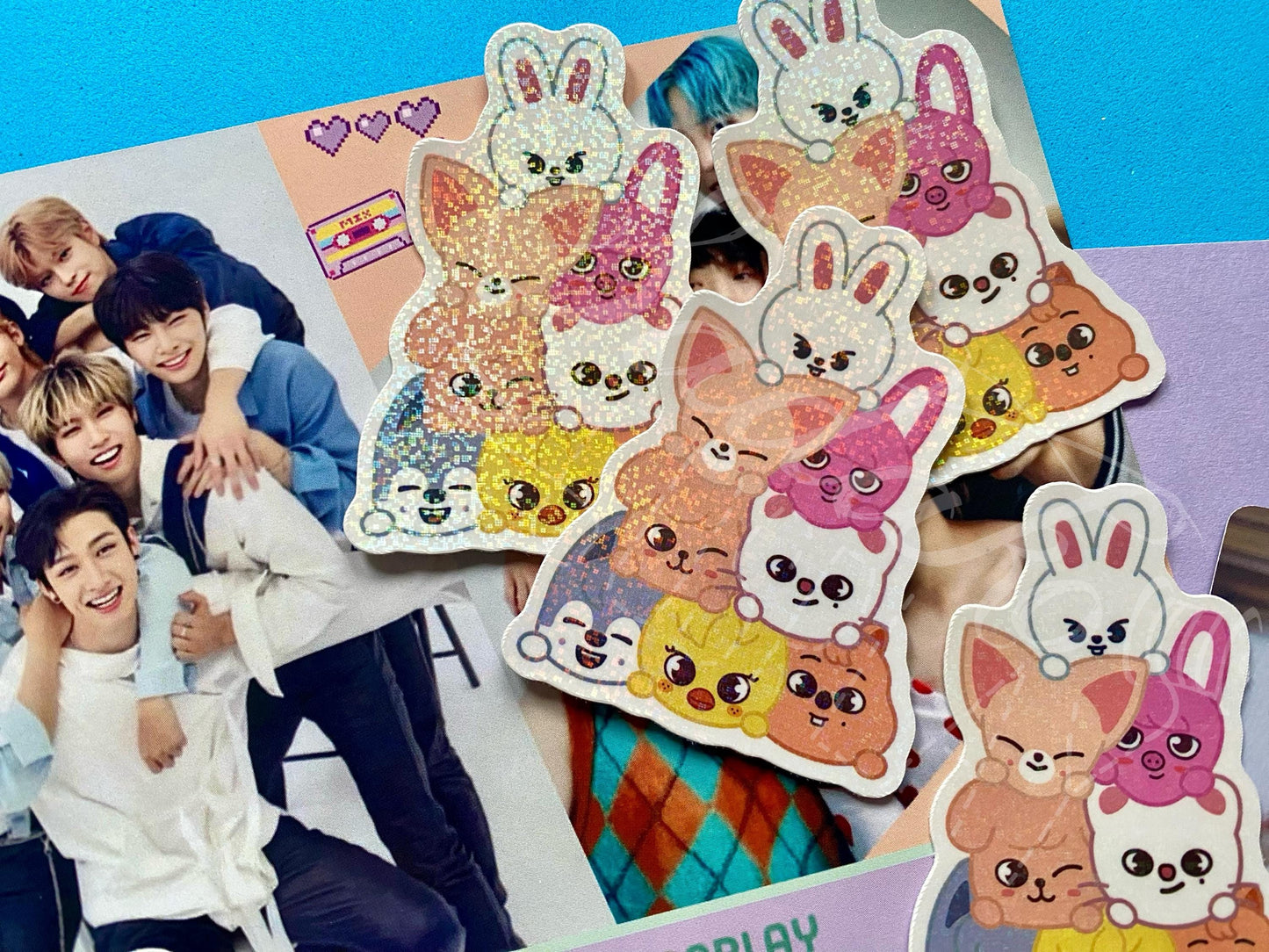 Ateez Aniteez Pile Glitzer-Sticker