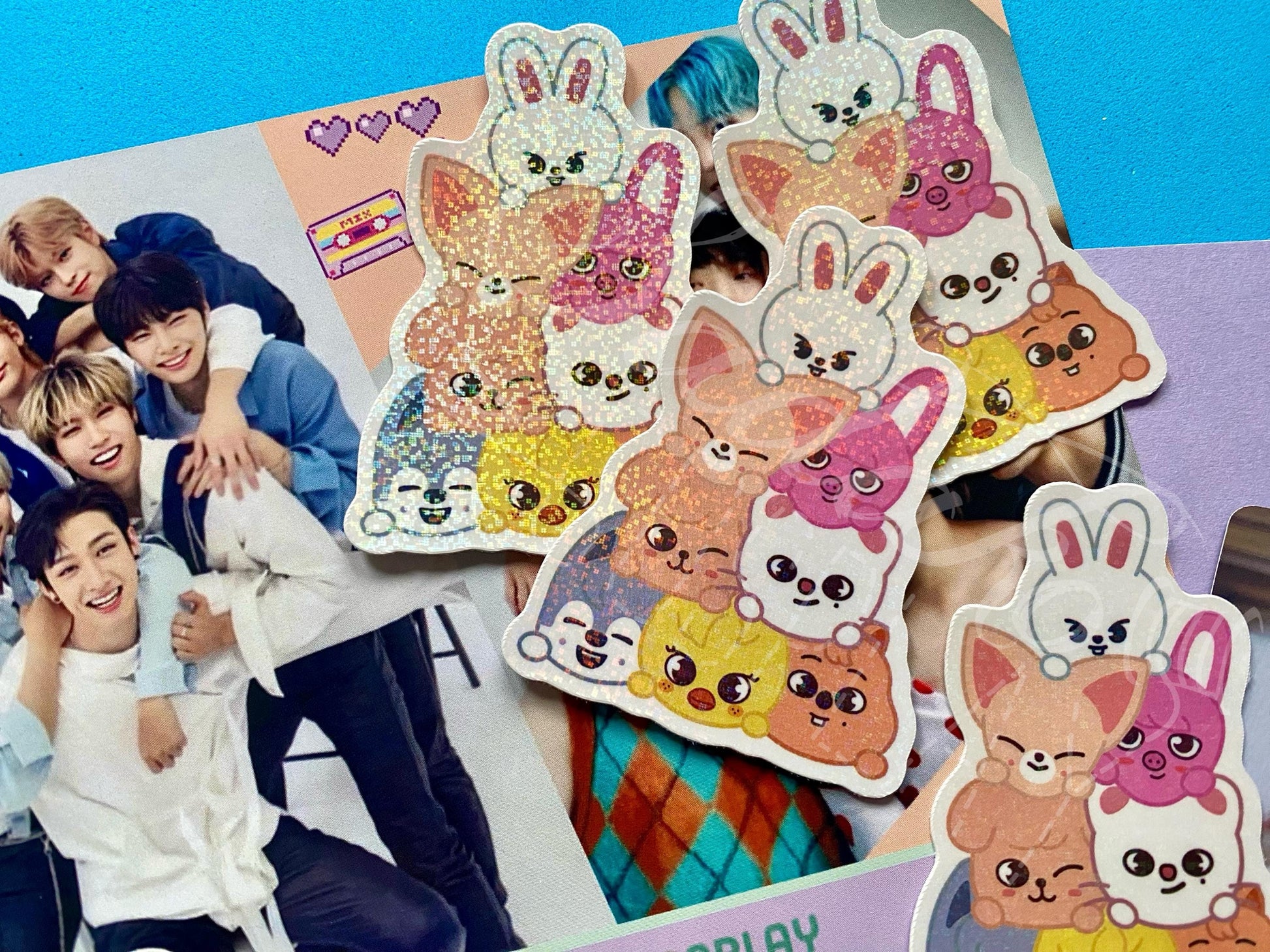 Ateez Aniteez Pile Glitzer-Sticker