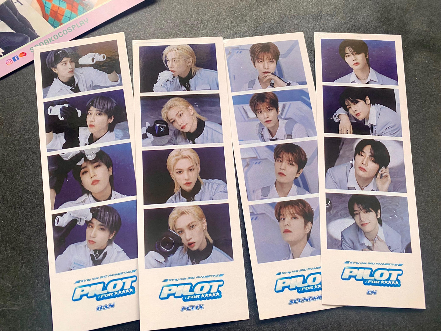 Stray Kids Photostrip Lesezeichen