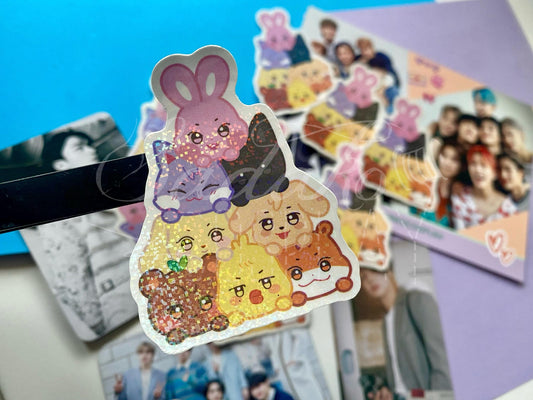 Ateez Aniteez Pile Glitzer-Sticker