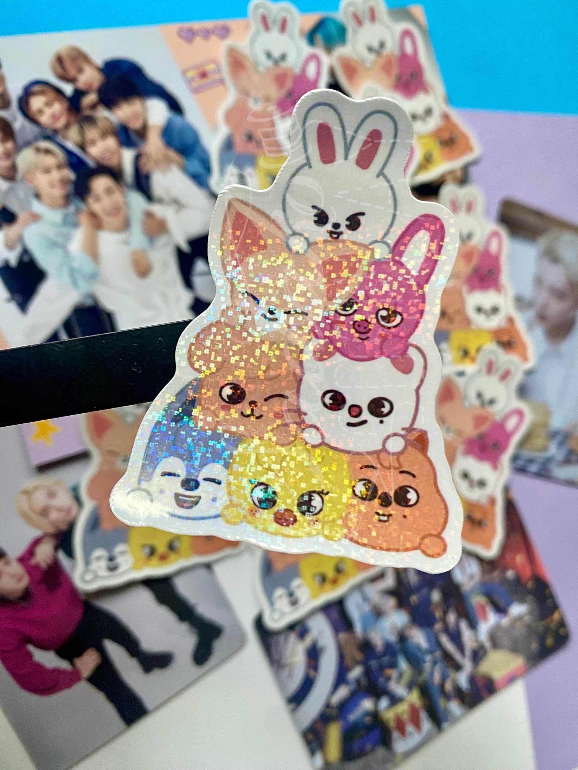 Ateez Aniteez Pile Glitzer-Sticker