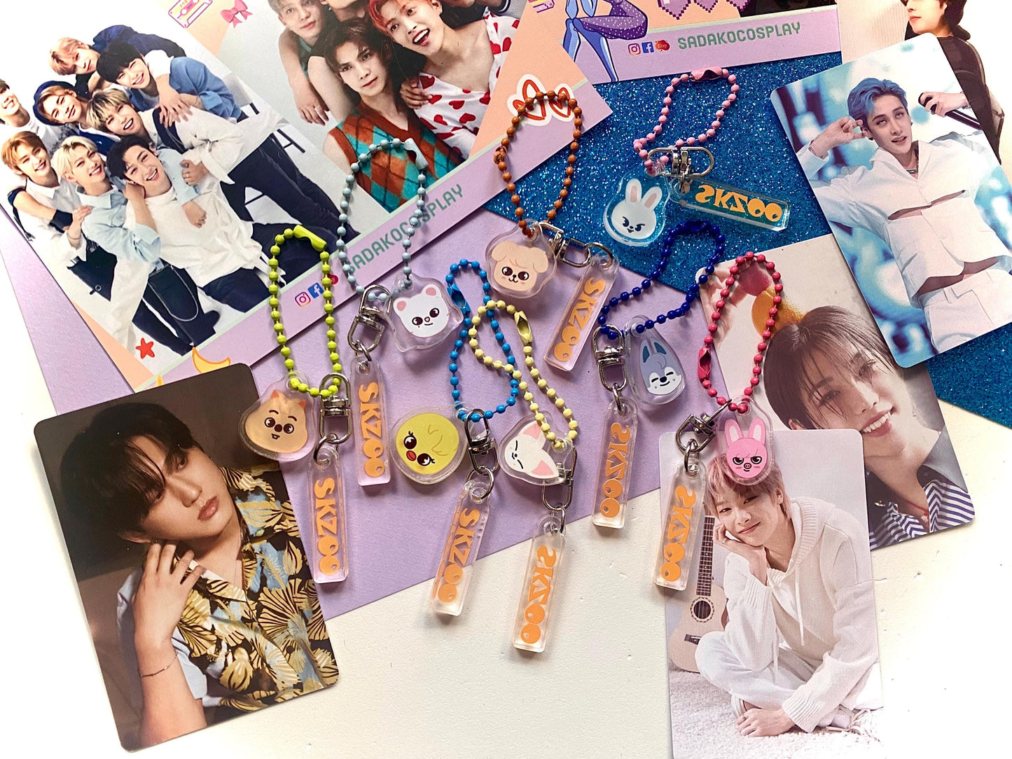 SKZOO Mini Chibi Keychain, Stray Kids Acryl Anhänger, K-Pop Atiny Schlüssel Anhänger
