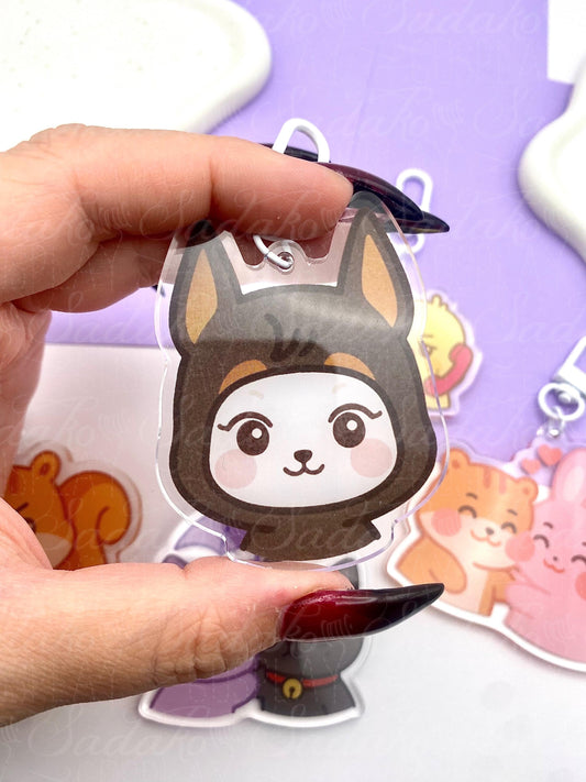 Doberman Yeosang - Aniteez Hetmongi Acryl Keychain