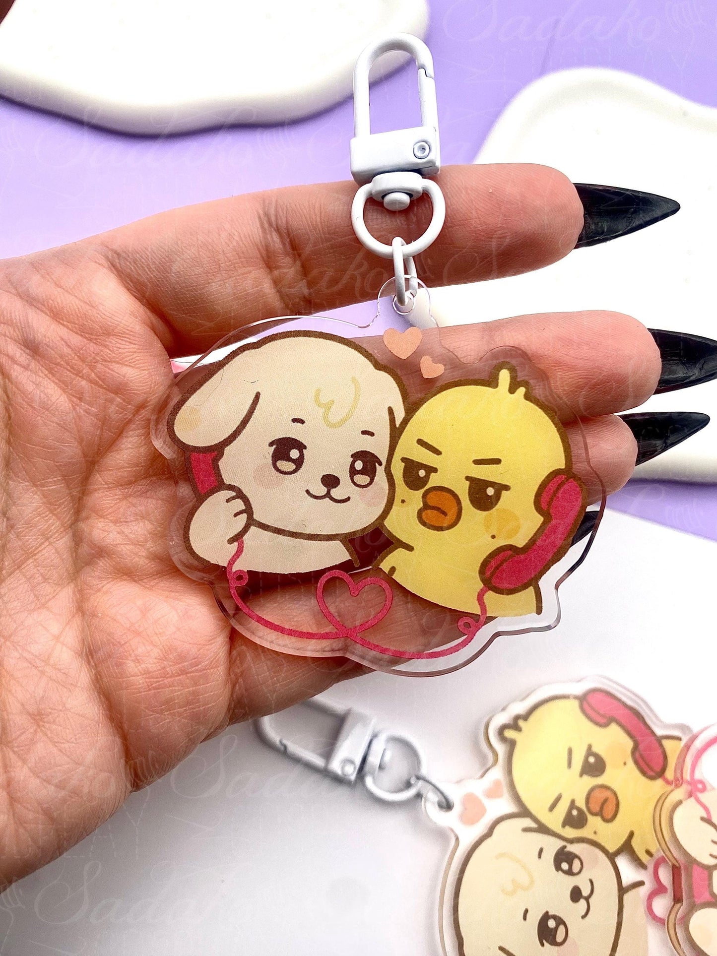 ATEEZ Yungi Acryl Keychain, Aniteez Yunho & Mingi