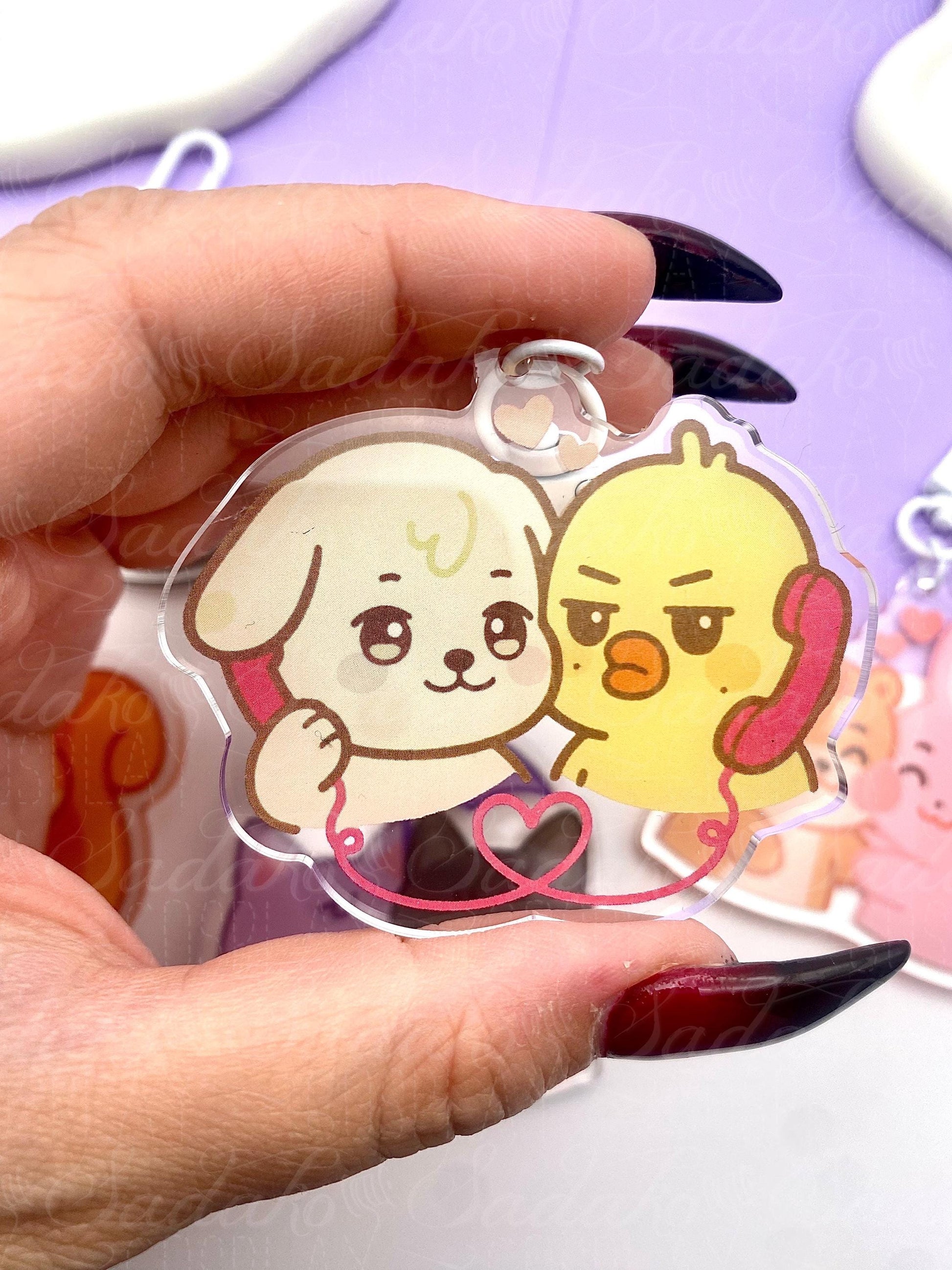 ATEEZ Yungi Acryl Keychain, Aniteez Yunho & Mingi
