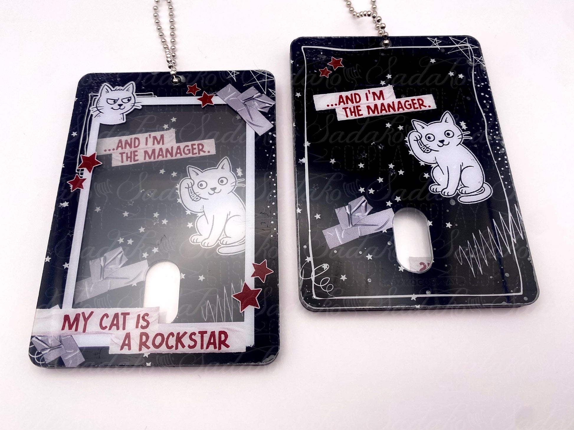 My Cat is a Rockstar Acrylic Photocard Holder