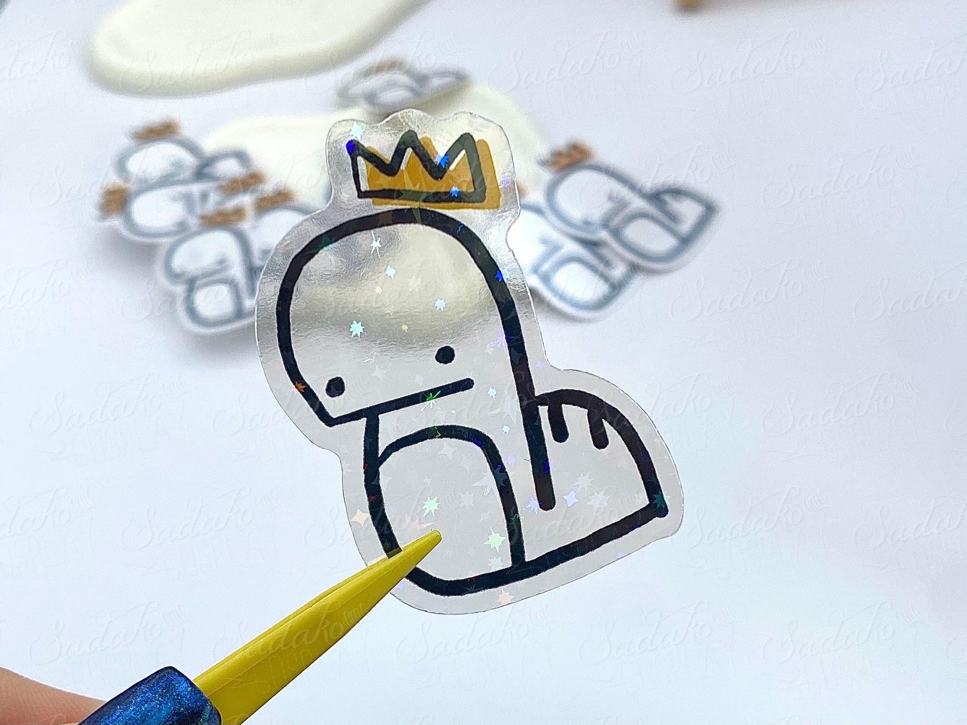 Bangchan Chandora holo glitter vinyl sticker, Stray Kids