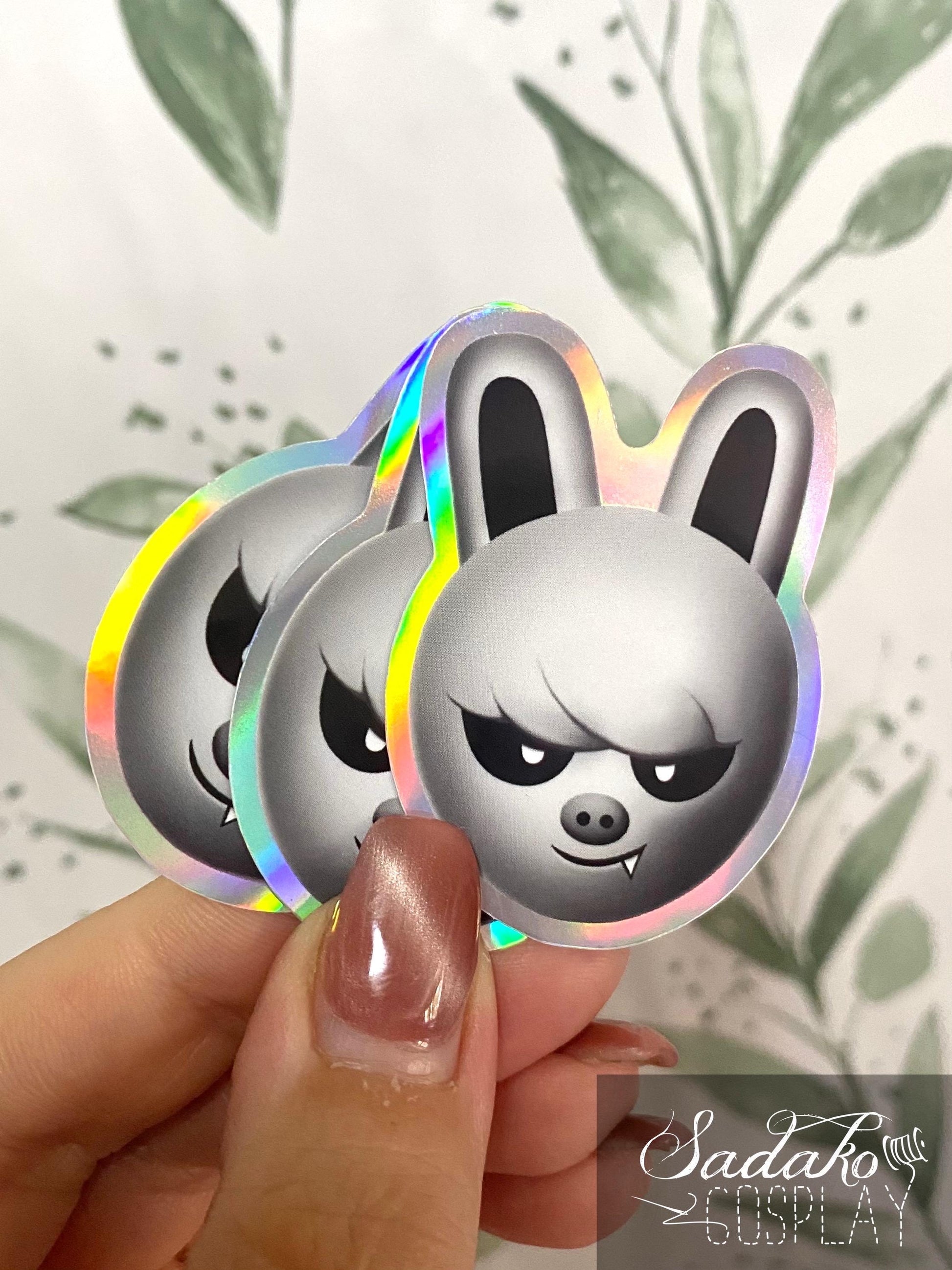 Evil SKZOO Holo laser Sticker, Stray Kids K-Pop wasserfester Vinyl Aufkleber