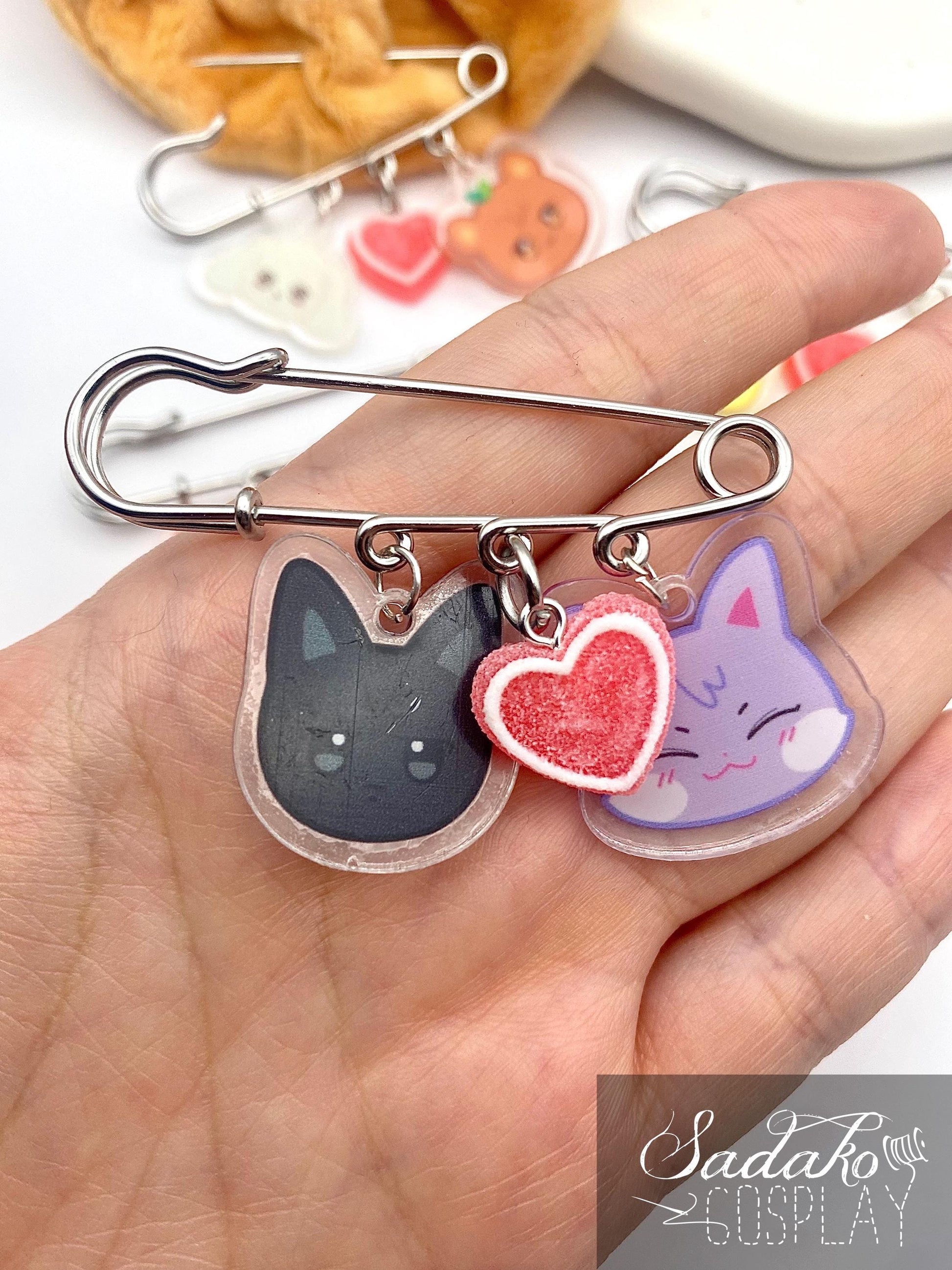 Aniteez Brosche Pin Mix & Match couple, ATEEZ Anhänger Anstecknadel Chibi, K-Pop SKZ Stay