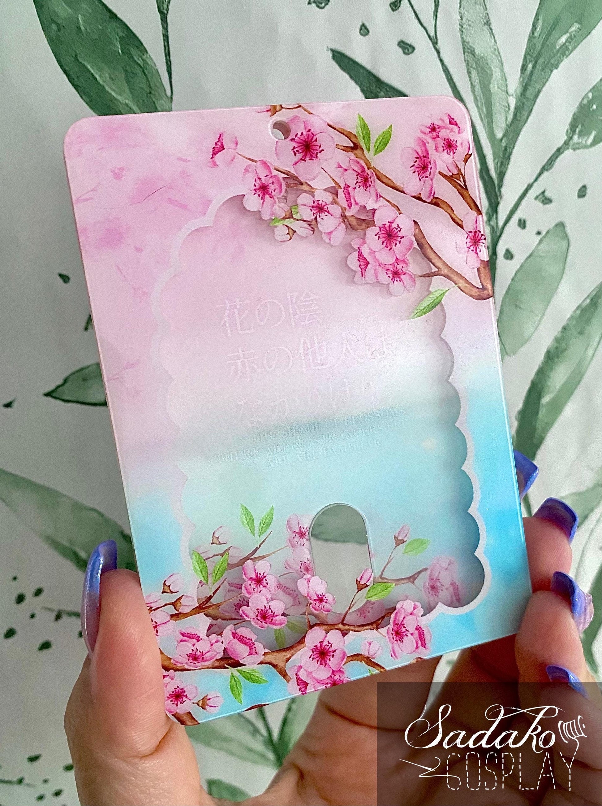 Japan Sakura Photocard Holder, Kirschblüten