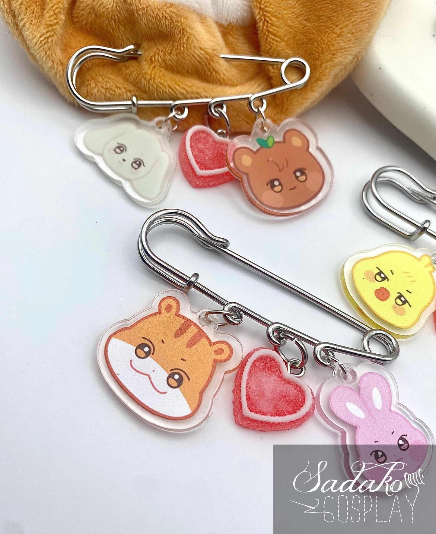Aniteez Brosche Pin Mix & Match couple, ATEEZ Anhänger Anstecknadel Chibi, K-Pop SKZ Stay