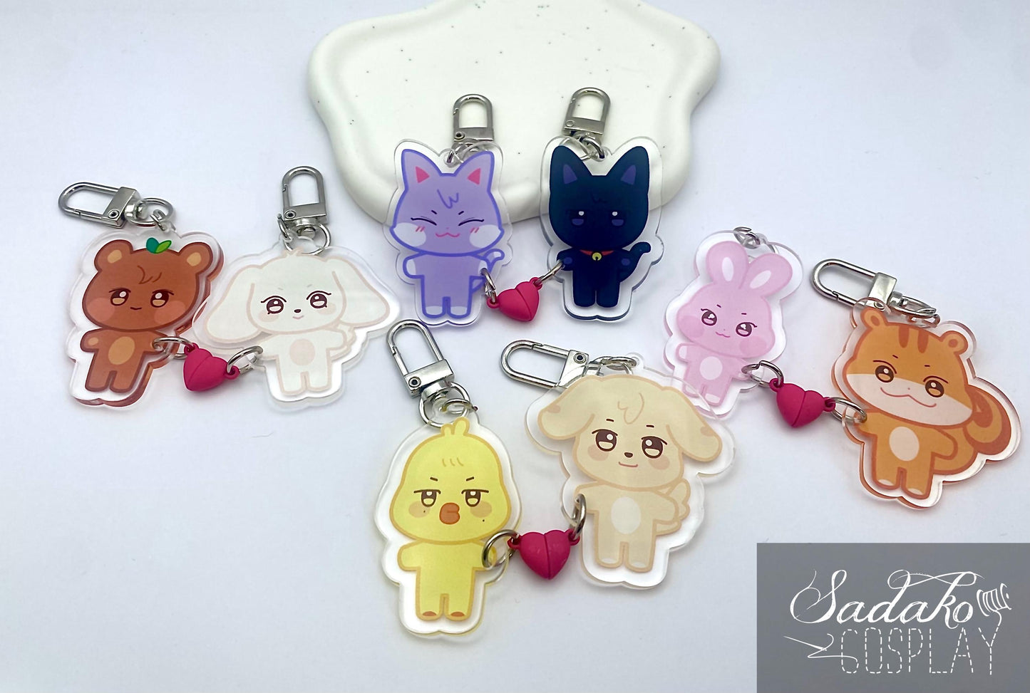 Aniteez Magnet Keychain, Magnet Paar Anhänger