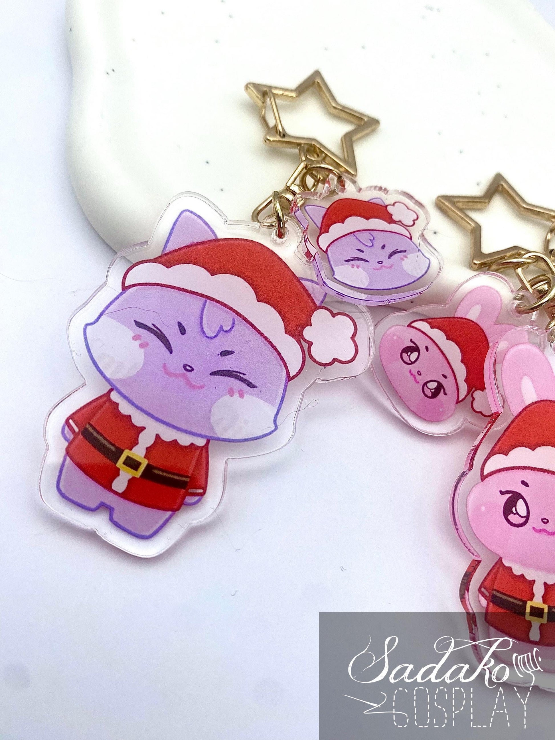 Weihnachten Aniteez Acryl Keychain, Ateez Schlüssel Anhänger für Atiny