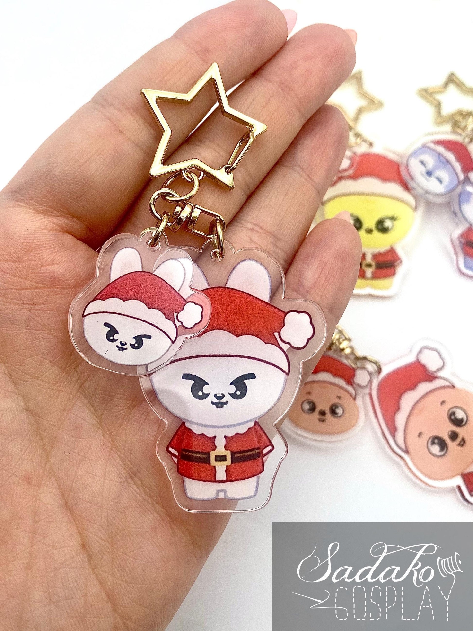 Weihnachten SKZOO Acryl Keychain, Stray Kids Schlüssel Anhänger für Stay