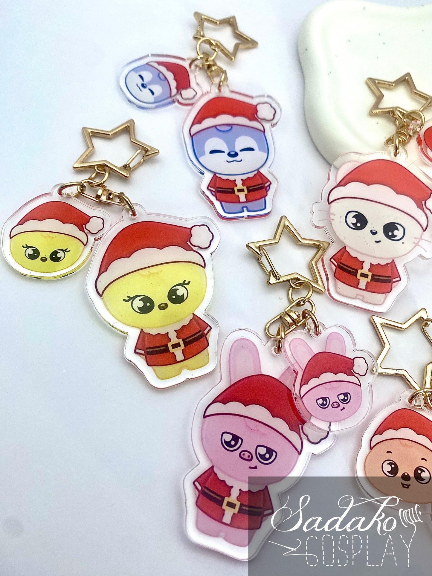 Weihnachten SKZOO Acryl Keychain, Stray Kids Schlüssel Anhänger für Stay