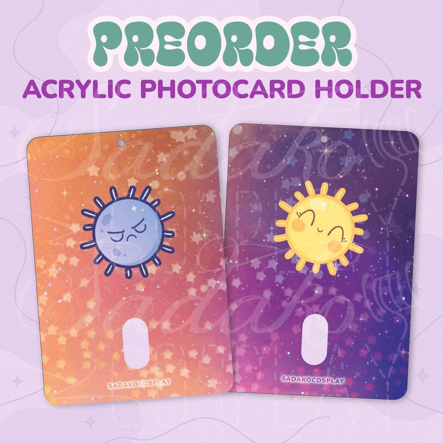 PREORDER Sunshine & Protector Acrylic Photocard Holder, K-Pop Fotokarten Halter Acryl