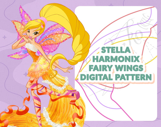 DIGITAL PATTERN - Stella Harmonix Flügel (Winx Club) - Cosplay, Kostüm, A4 & US Letter