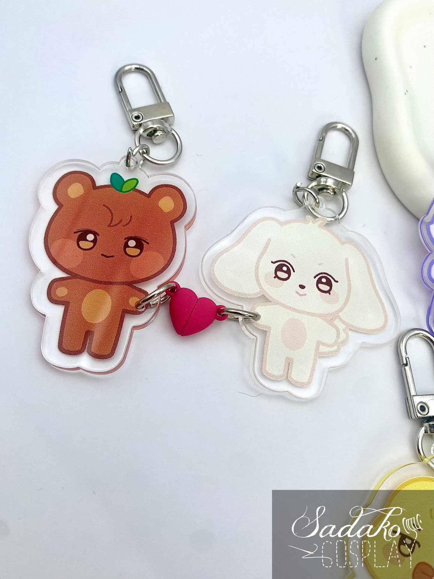 Aniteez Magnet Keychain, Magnet Paar Anhänger