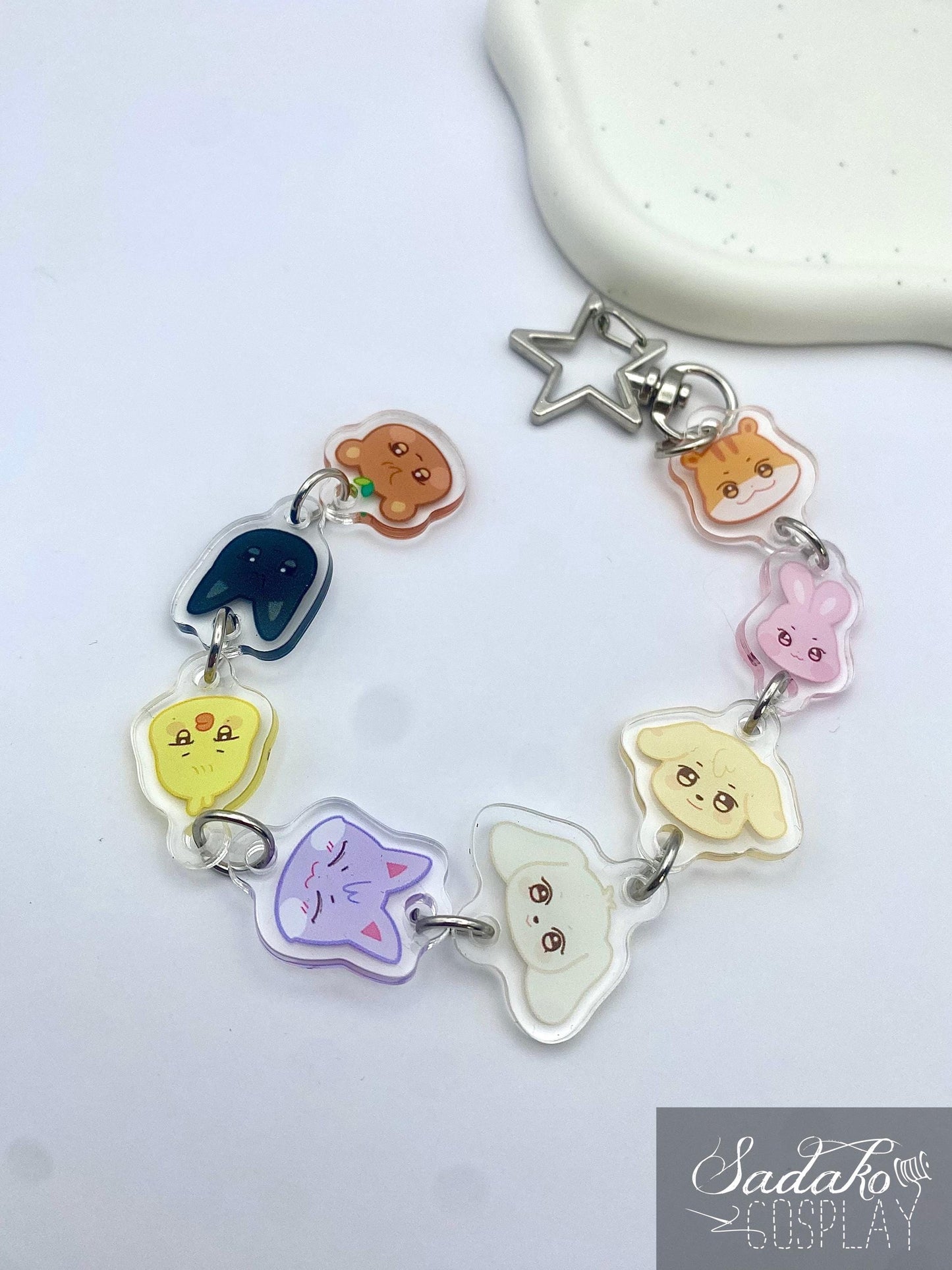 PREORDER ATEEZ Aniteez hängender Acryl Keychain Chibi, K-Pop Atiny Schlüssel Anhänger