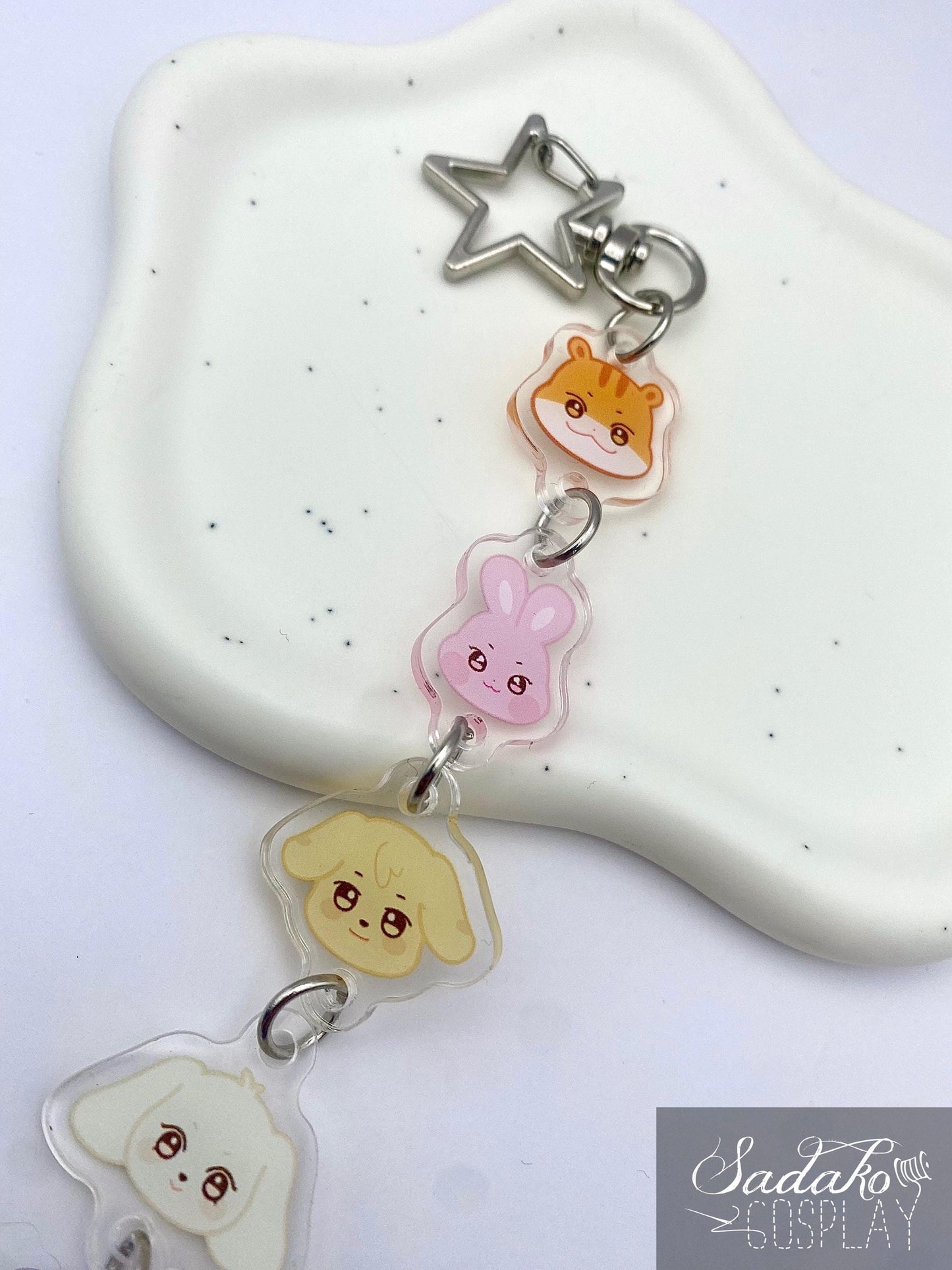 PREORDER ATEEZ Aniteez hängender Acryl Keychain Chibi, K-Pop Atiny Schlüssel Anhänger