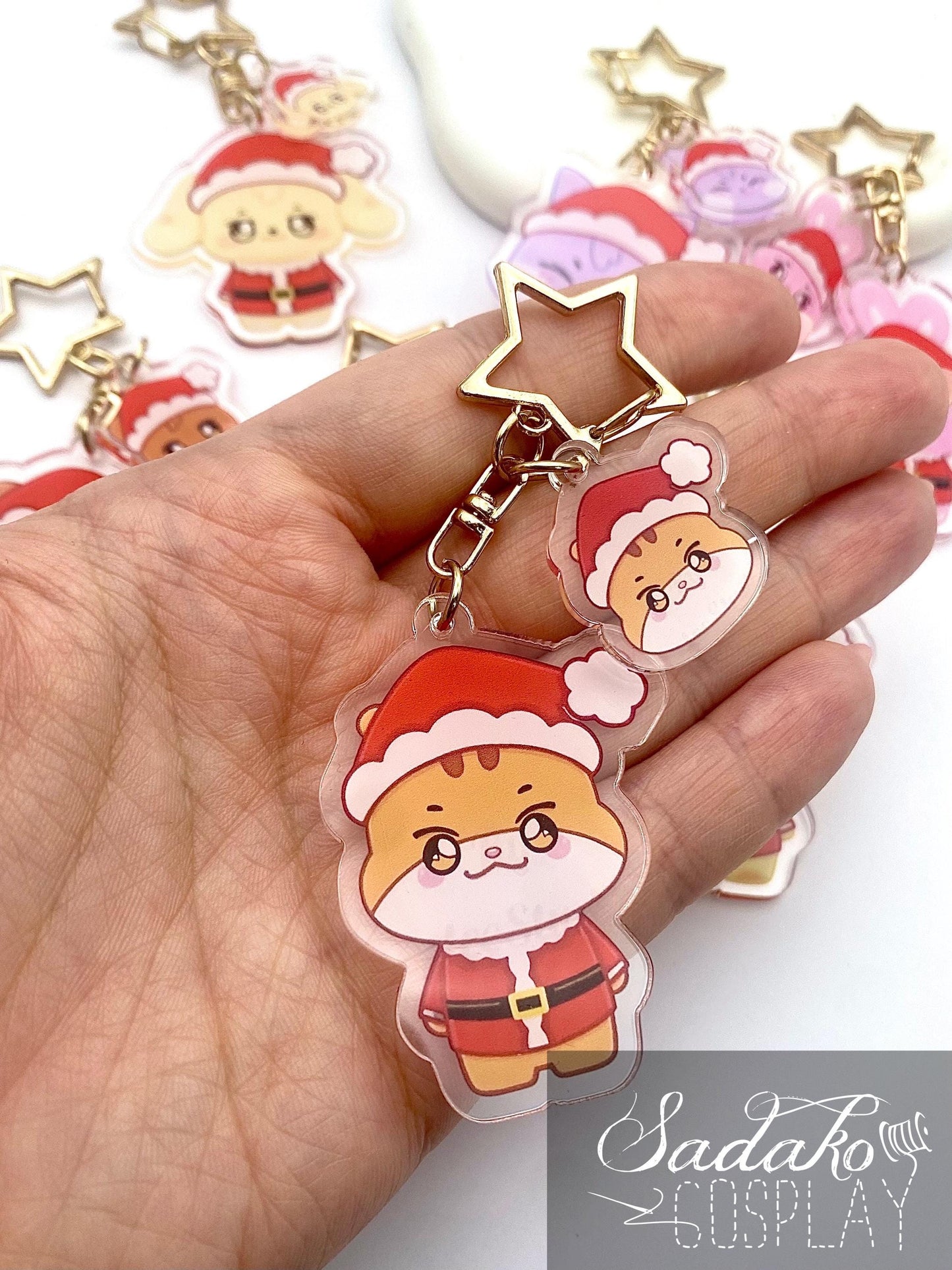 Weihnachten Aniteez Acryl Keychain, Ateez Schlüssel Anhänger für Atiny