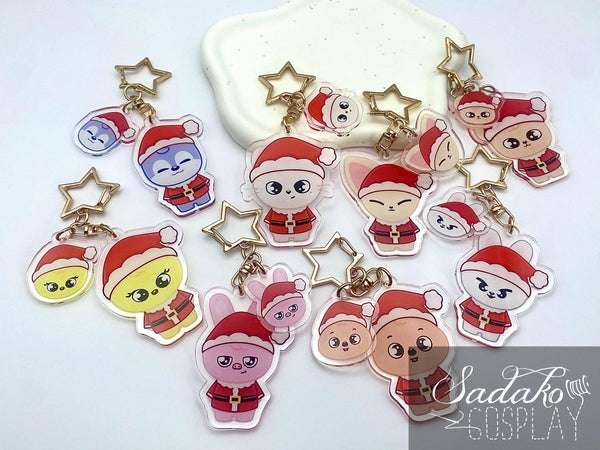 Weihnachten SKZOO Acryl Keychain, Stray Kids Schlüssel Anhänger für Stay