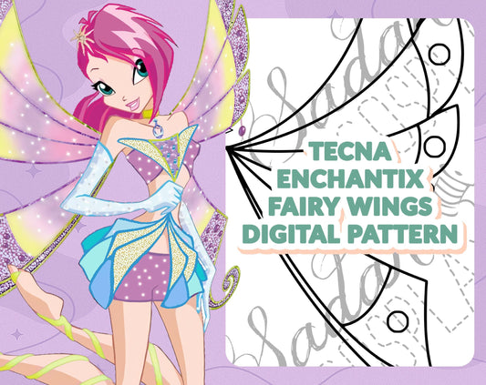 DIGITAL PATTERN - Tecna Enchantix Flügel (Winx Club) - Cosplay, Kostüm, A4 & US Letter