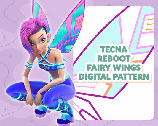 DIGITAL PATTERN - Tecna Reboot Flügel (Winx Club) - Cosplay, Kostüm, A4 & US Letter