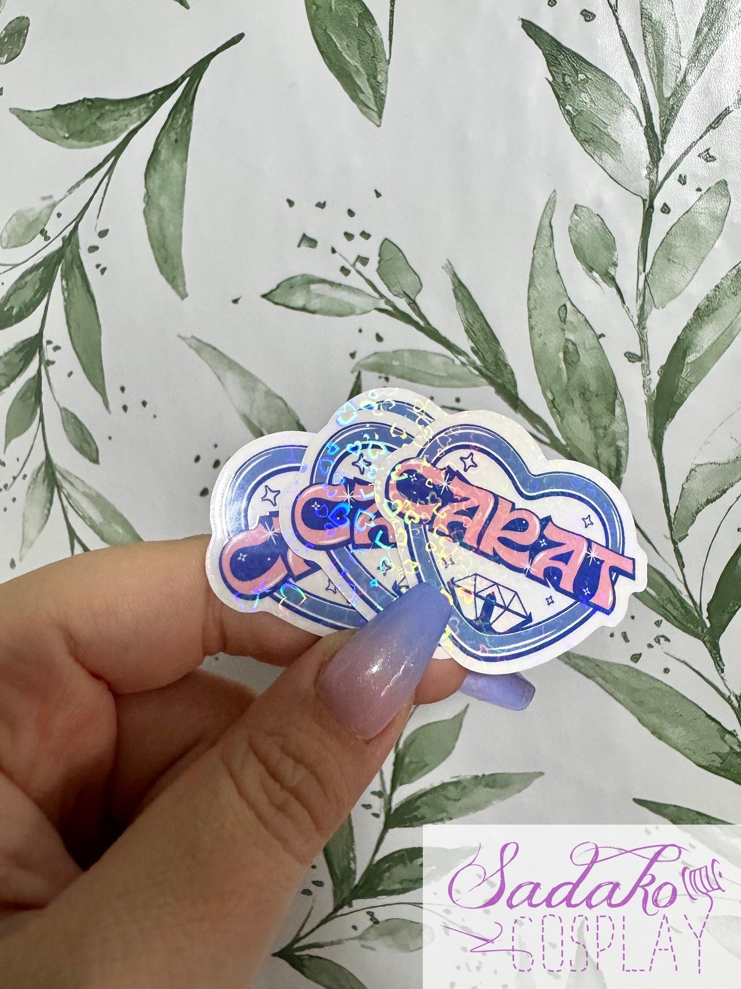 Seventeen & Carat transparenter Sticker - K-Pop Heart Collection, wasserfester Holo-Aufkleber
