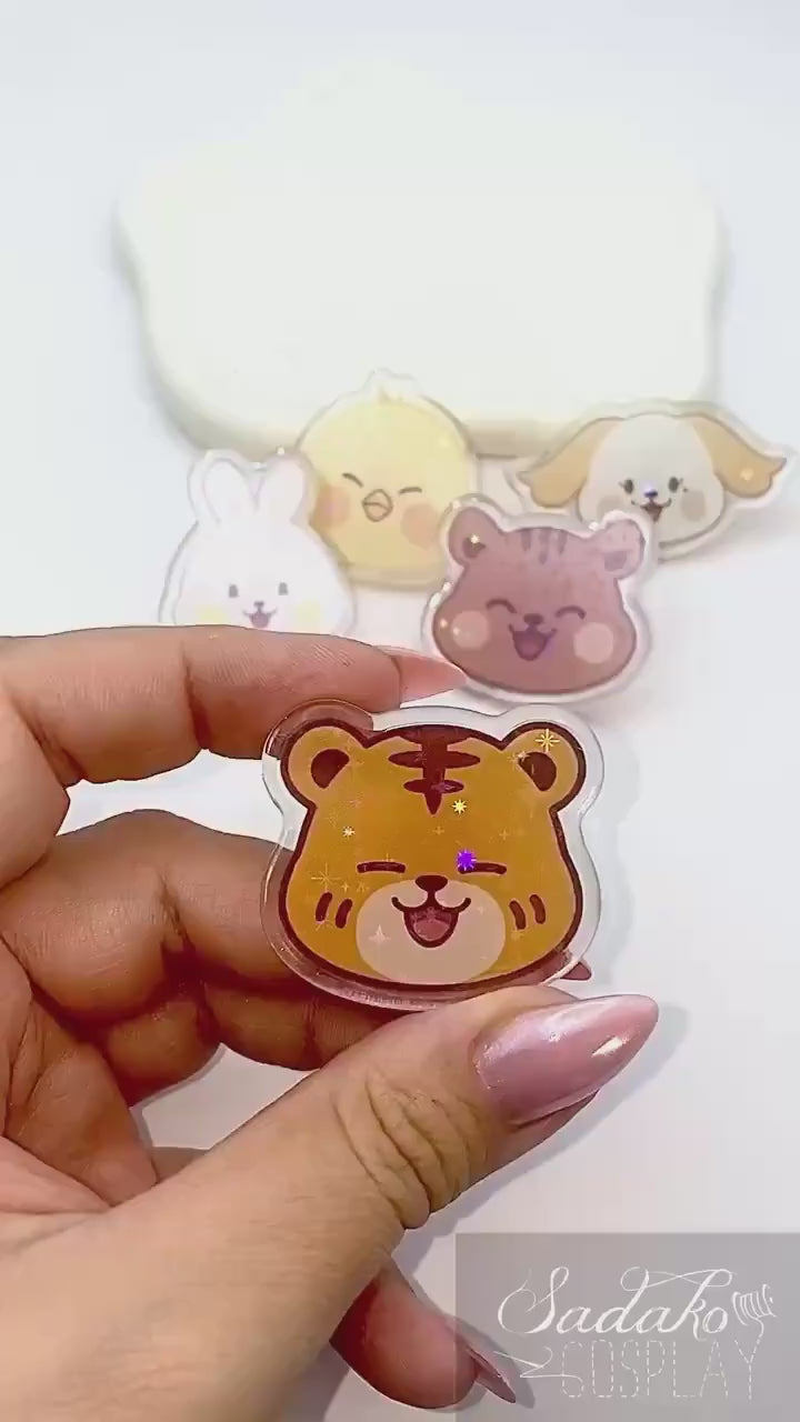 ONEUS Acrylic Pin, glitzernder Anstecker für TOMOON und K-Pop Fans