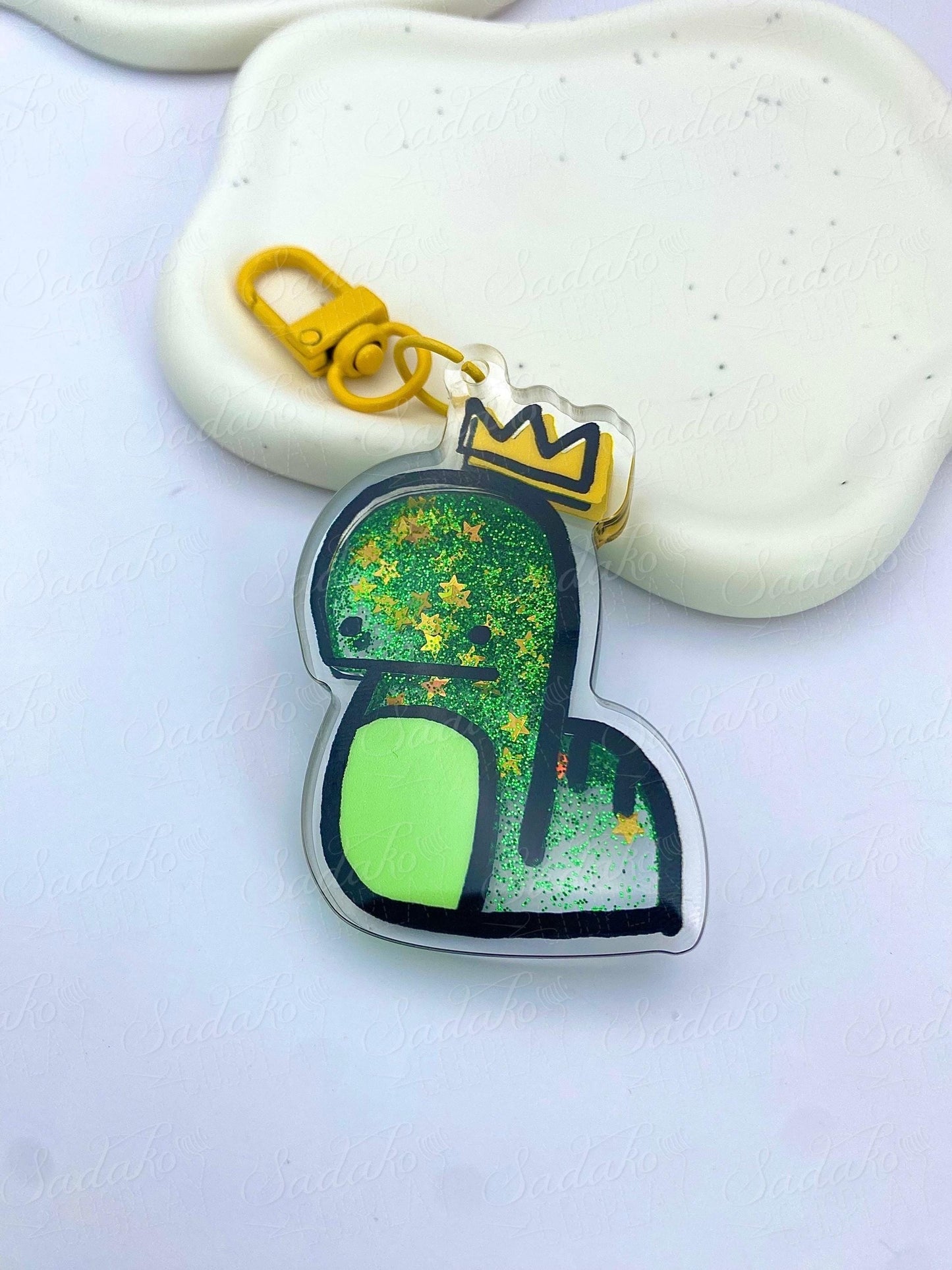 Stray Kids Bangchan Chandora liquid glitter Shaker Keychain