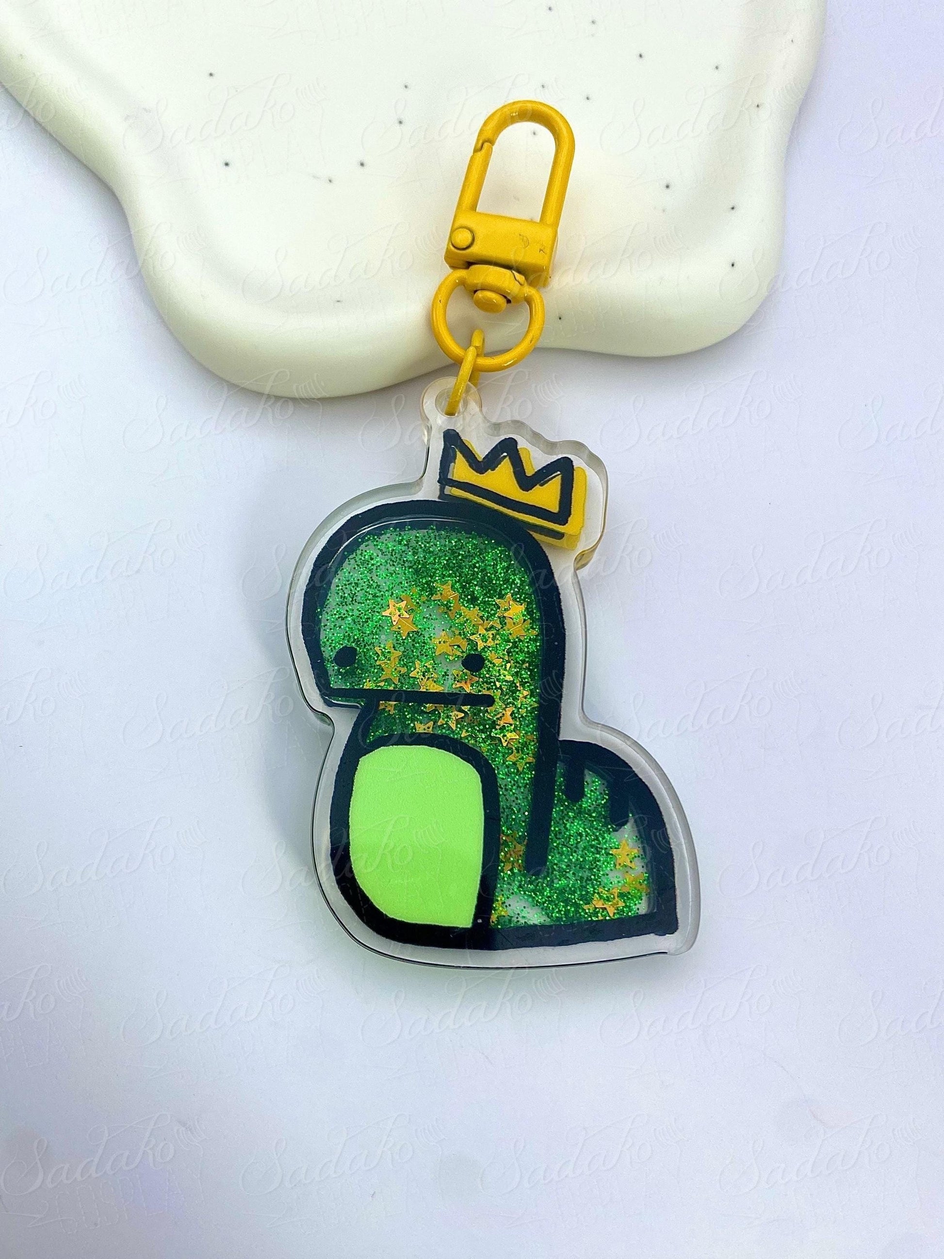 Stray Kids Bangchan Chandora liquid glitter Shaker Keychain