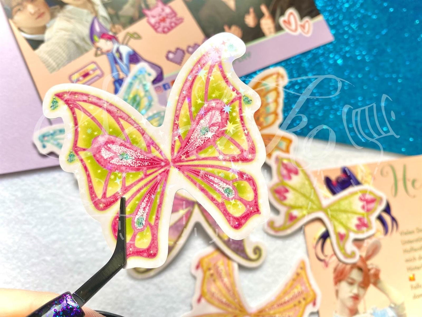 Winx Club Feenflügel Glitzer-Sticker - Enchantix Flügel