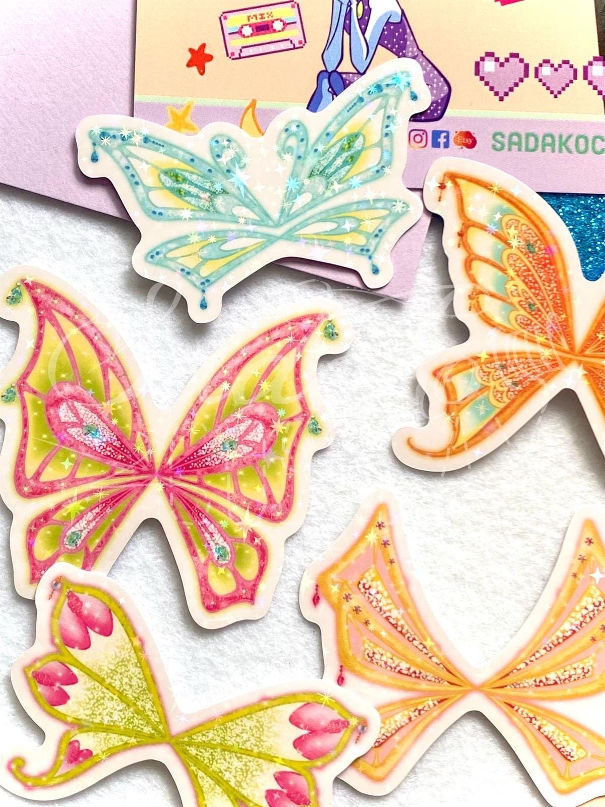 Winx Club Feenflügel Glitzer-Sticker - Enchantix Flügel