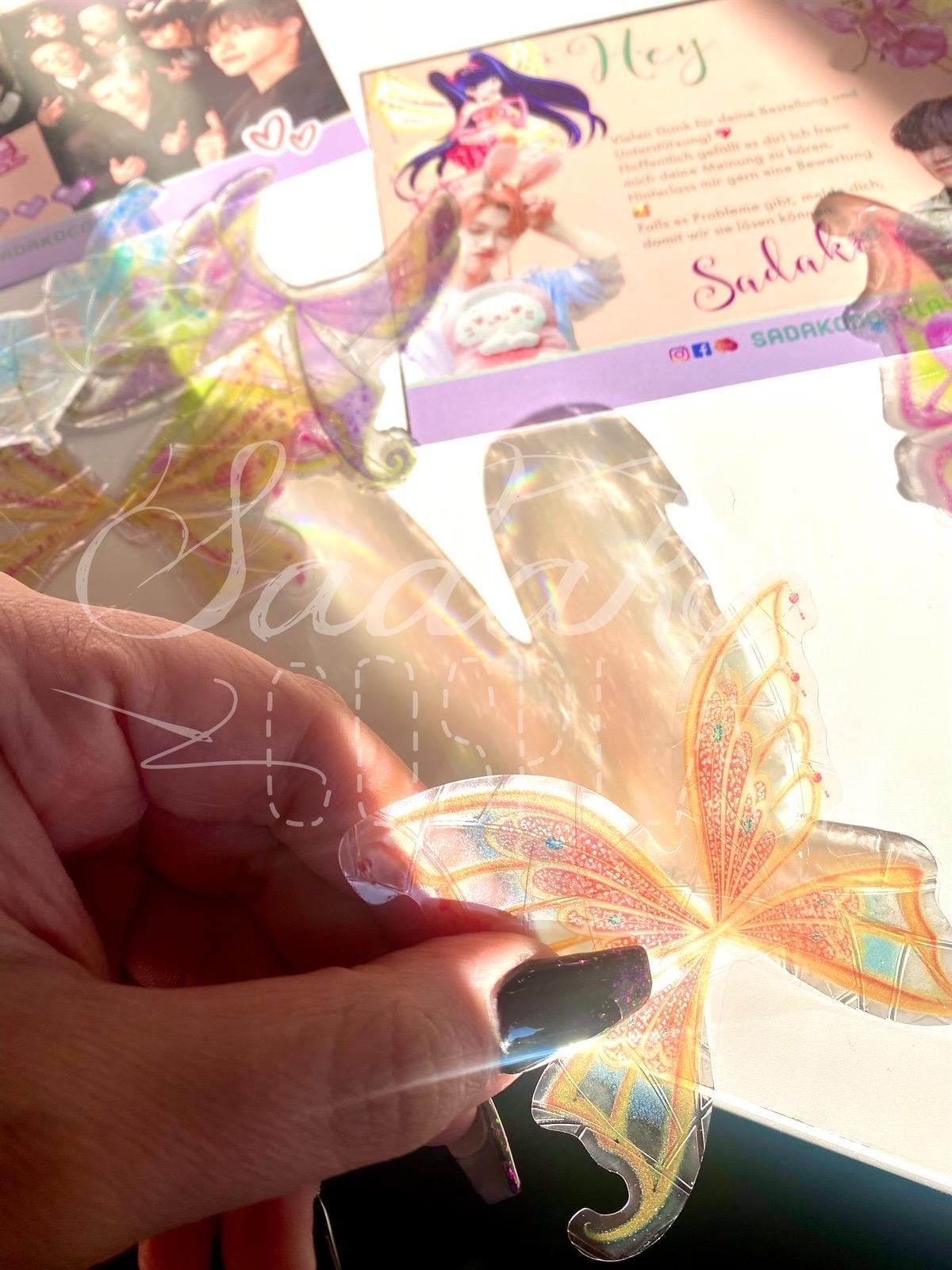 Winx Club Suncatcher, Lichtfänger, Fensteraufkleber - Enchantix Flügel