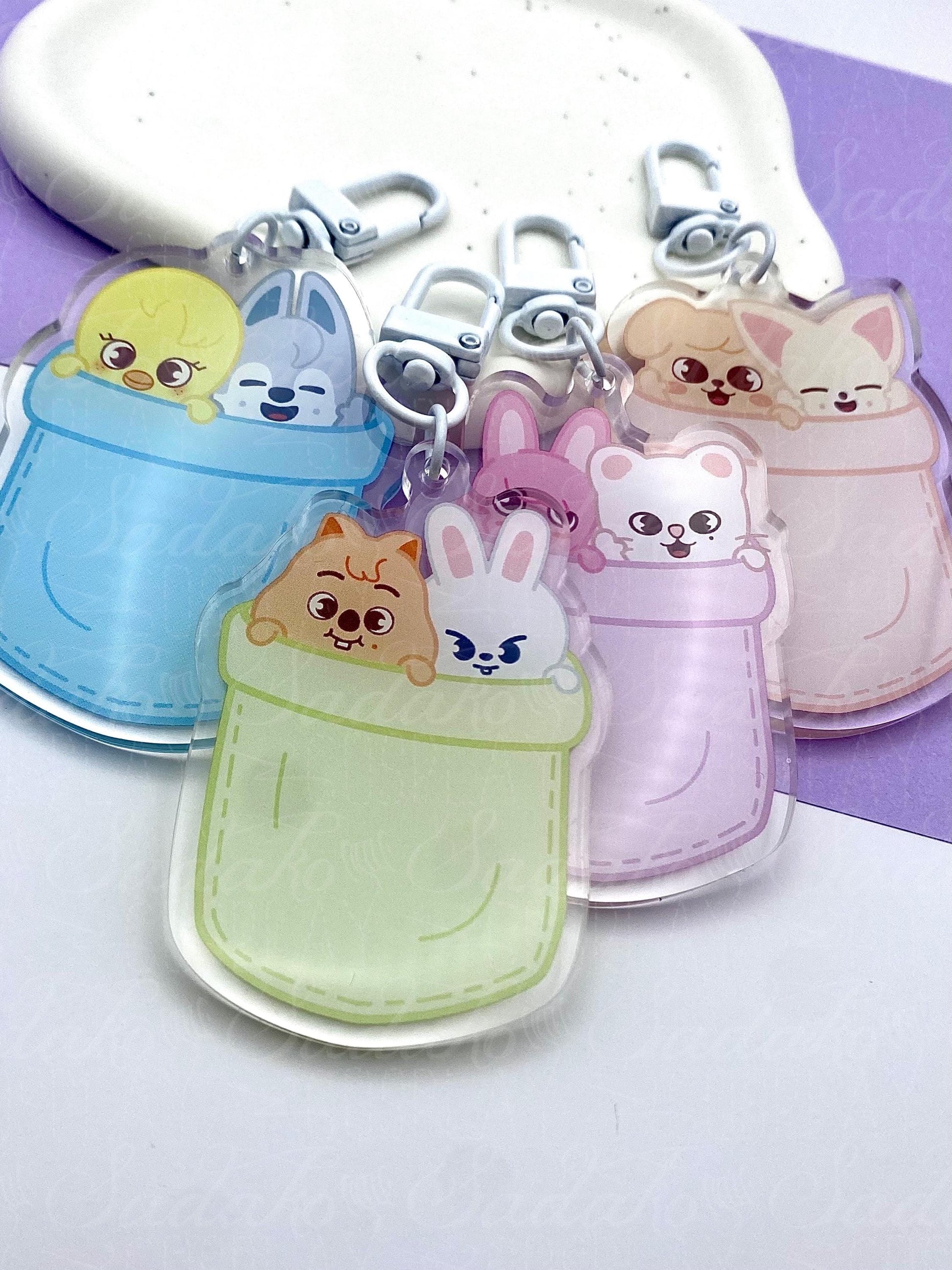 Couple SKZOO in a pocket Keychain, Stray Kids