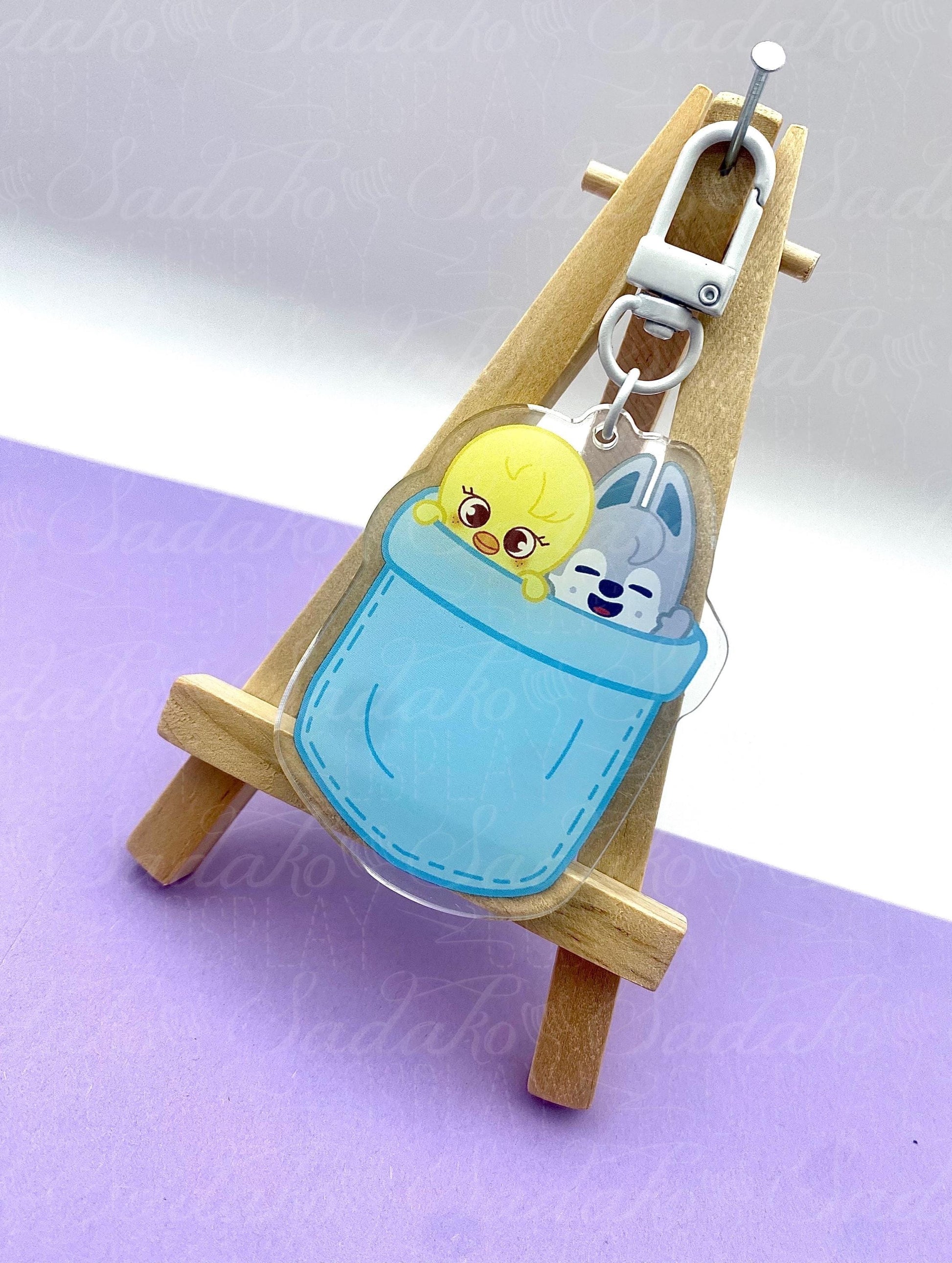 Couple SKZOO in a pocket Keychain, Stray Kids