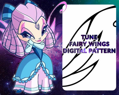 DIGITAL PATTERN - 6er Set Pixie Flügel (Winx Club) - Cosplay, Kostüm, A4 & US Letter