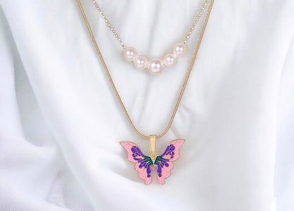 Fairytopia Elina Schmetterling Halskette mit Perlen - Classic Version