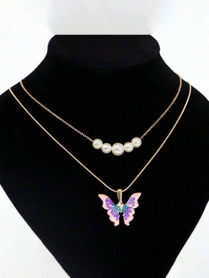 Fairytopia Elina Schmetterling Halskette mit Perlen - Classic Version
