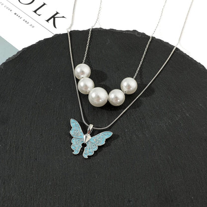 Fairytopia Elina Schmetterling Halskette mit Perlen - Mini Version