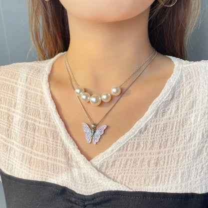 Fairytopia Elina Schmetterling Halskette mit Perlen - Mini Version